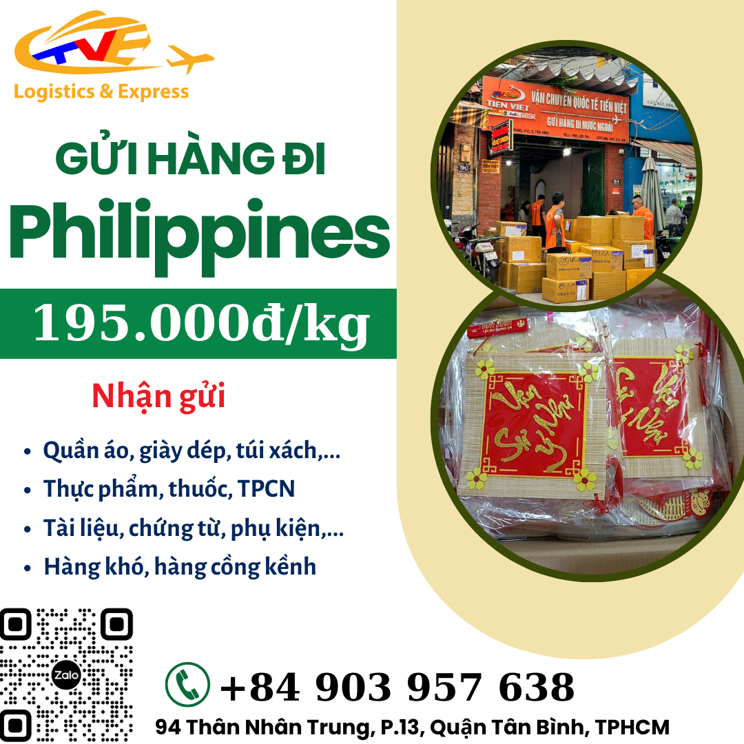 Gửi hàng đi Philippines - Tiến Việt Express